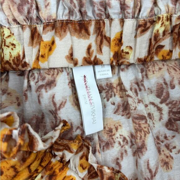 Johnathan Simkhai Swim Marisol Floral Wide-Leg Pant - Picture 4 of 7